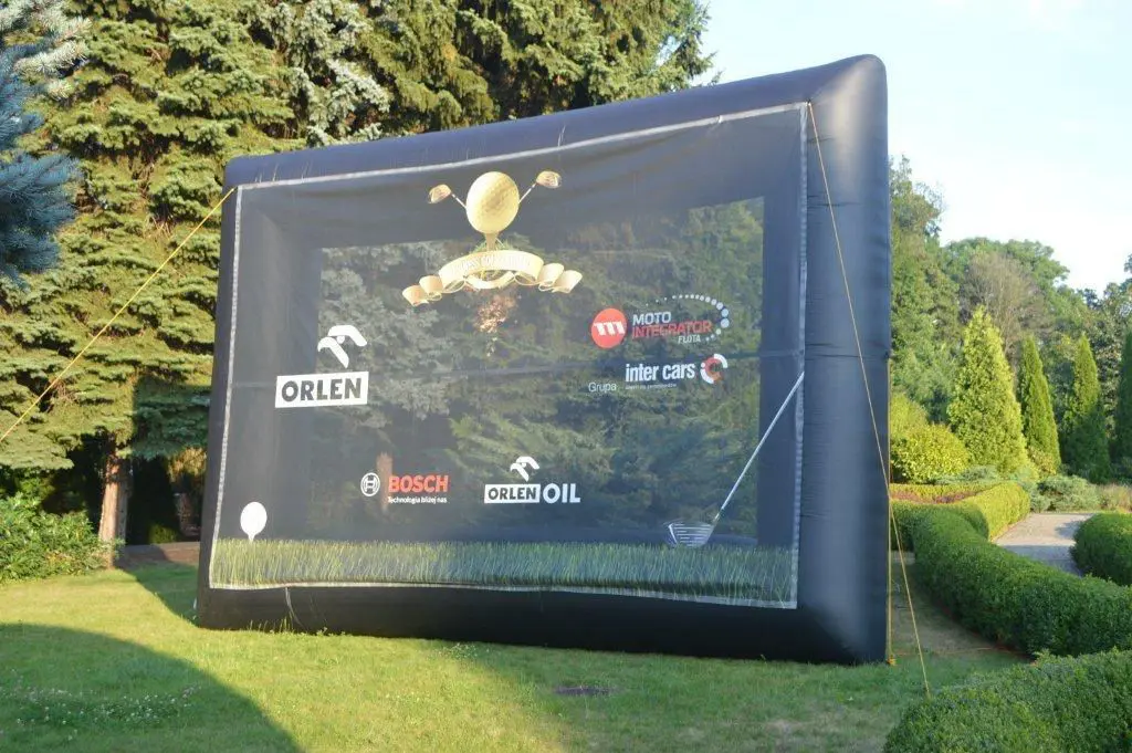pompowane ekrany reklamowe